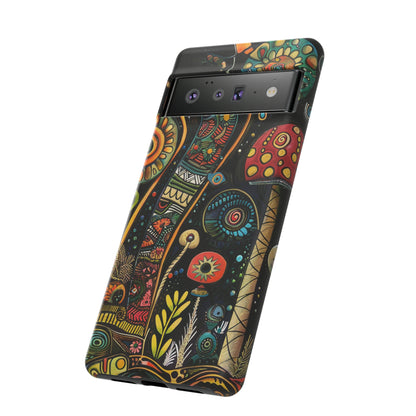 Retro 1960s Psychedelic Flowers Phone Case