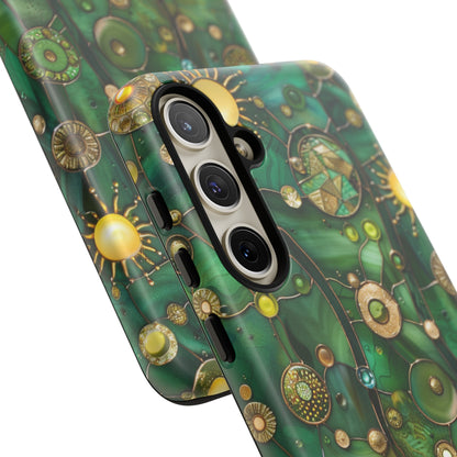 Green Celestial Stained Glass Mosaic Phone Case