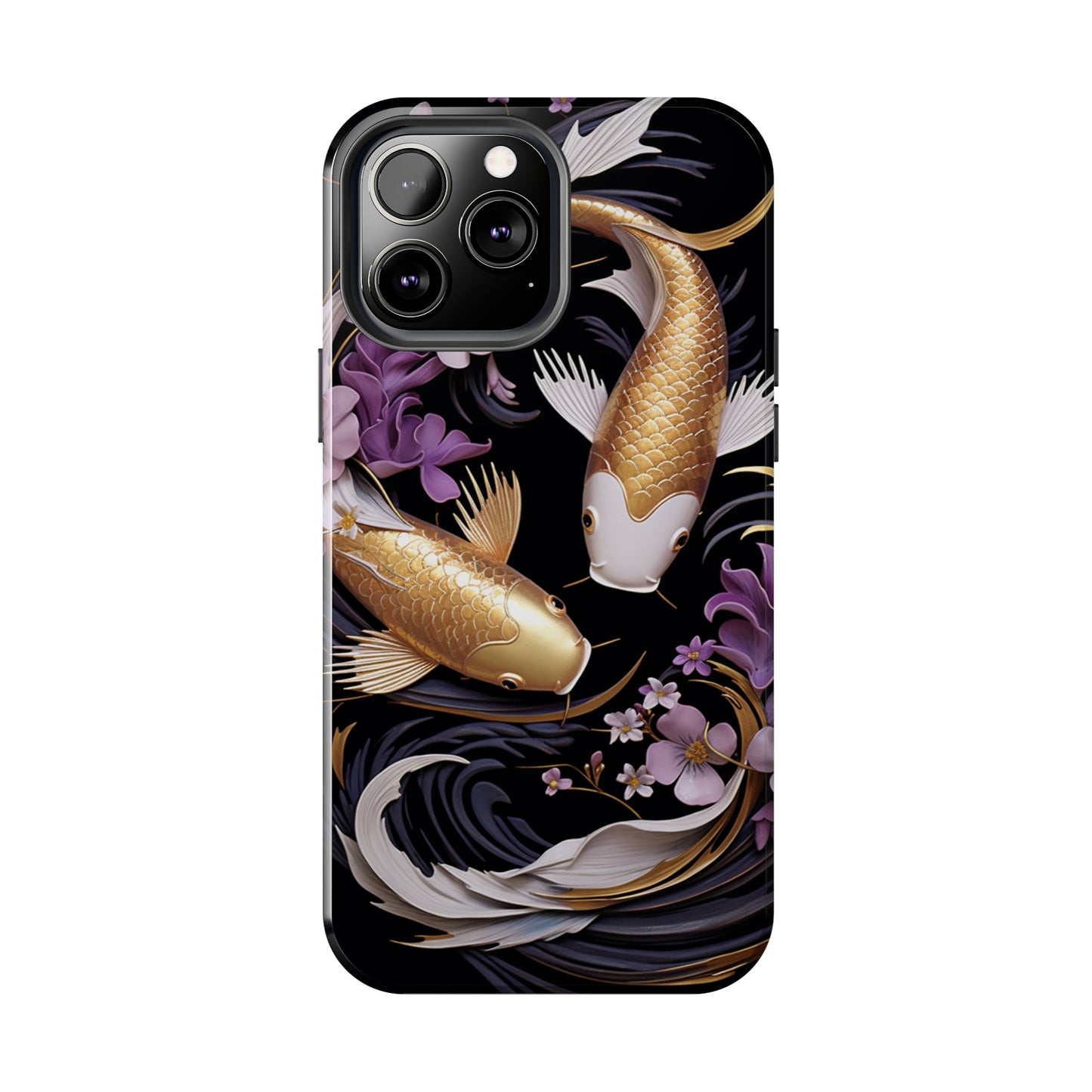 Graceful Flow: Koi Fish Inspired | Japanese Art Masterpiece iPhone Case