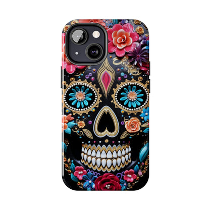 Sugar Skull iPhone Case | Celebrate Dia de los Muertos with Vibrant Elegance