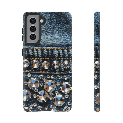 Blue Jean Queen Rhinestone Bling Phone Case