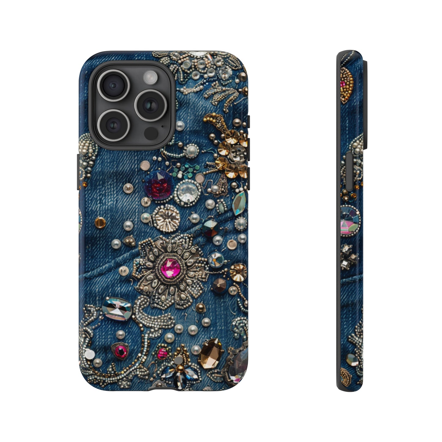 Blue Jean Queen Rhinestone Bling Phone Case