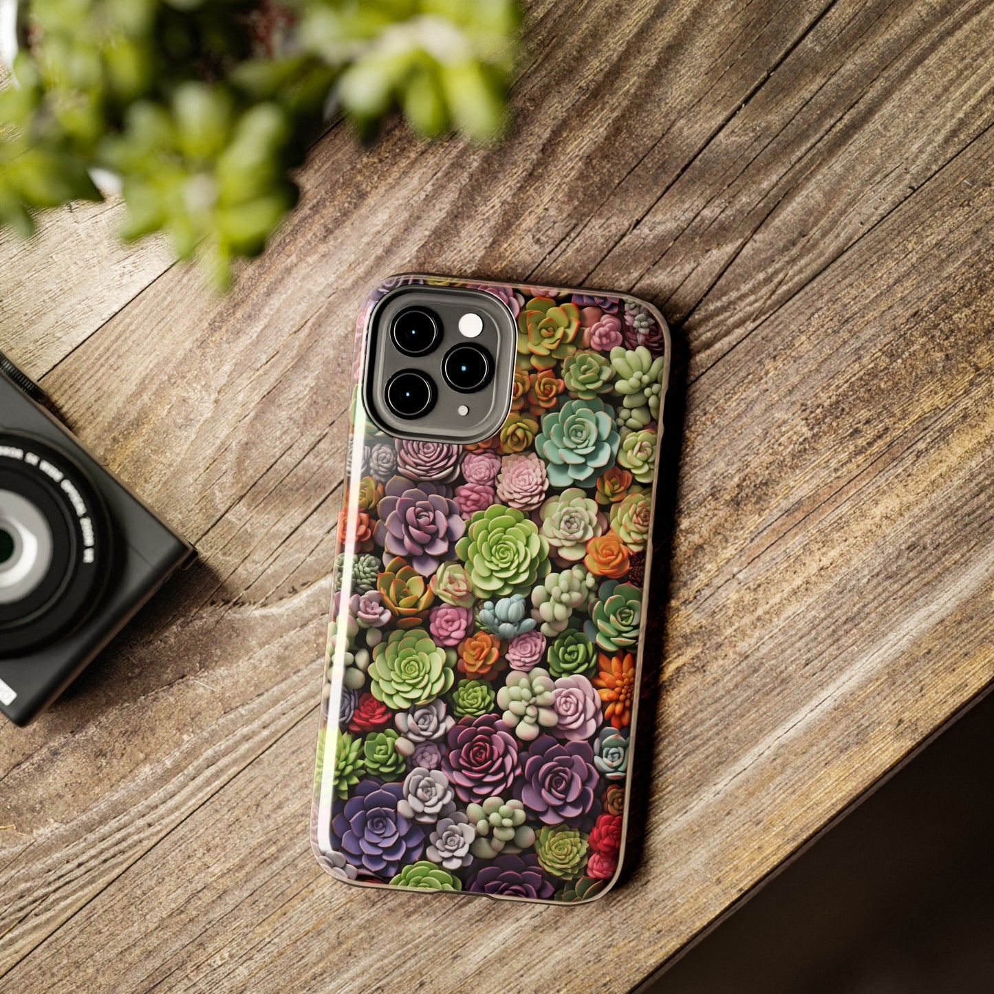 Succulent Desert Cactus Floral iPhone Case | Embrace the Beauty of Arid Elegance