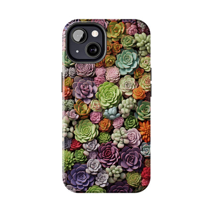 Succulent Desert Cactus Floral iPhone Case | Embrace the Beauty of Arid Elegance