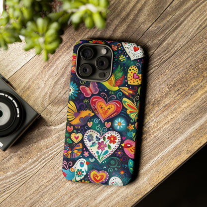 Floral Butterfly Magic Hearts Phone Case