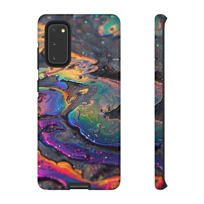 Opalescent Marbled Holographic Print Phone Case