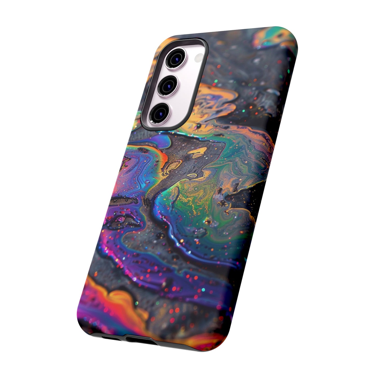 Opalescent Marbled Holographic Print Phone Case