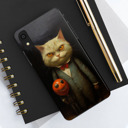 Creepy Spooky Halloween Cat iPhone Case | Dark Academia, Goth