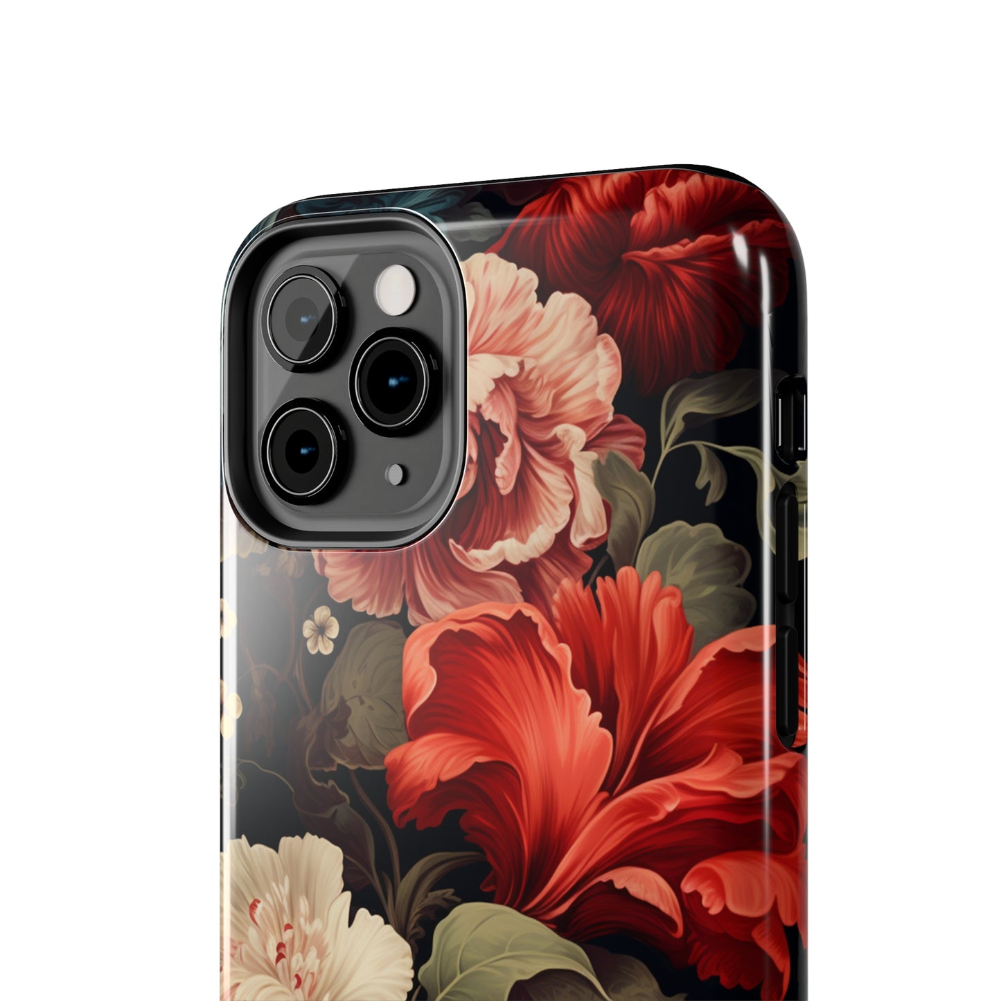 Vintage Floral Aesthetic Phone Tough Case Antique Print for iPhone 14 11 Pro 12 13 XR XS X 7+ 8 Boho Nature Flowers Cottage Core