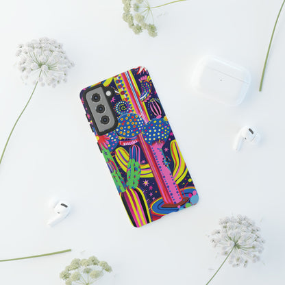 Retro 1960s Psychedelic Cactus Flowers Phone Case