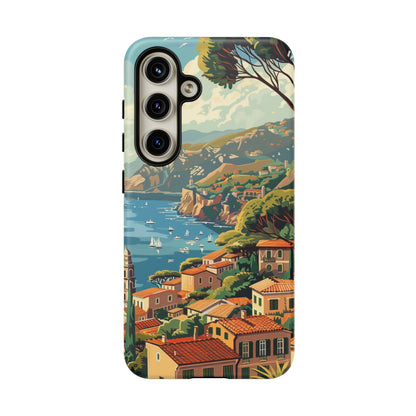 Midcentury French Riviera Landscape Painting Phone Case