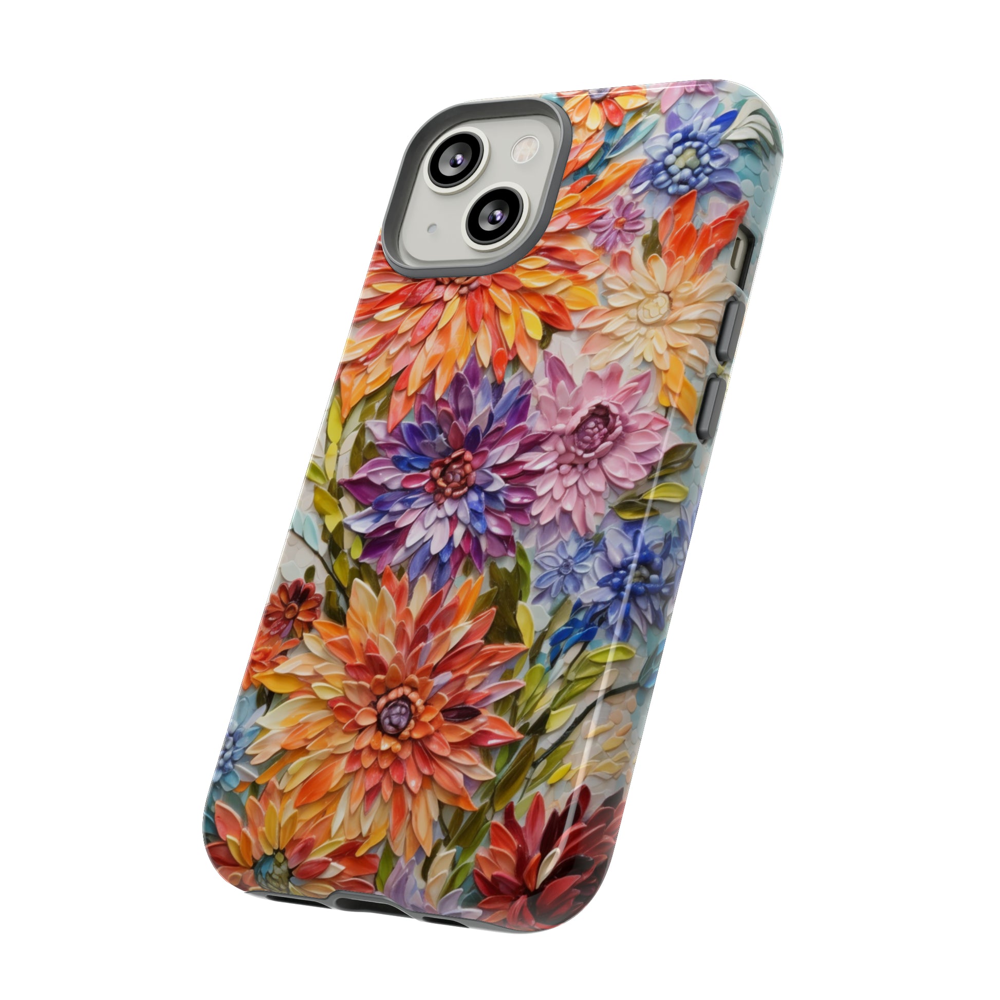 Vibrant mosaic tile phone cover for Samsung Galaxy S23