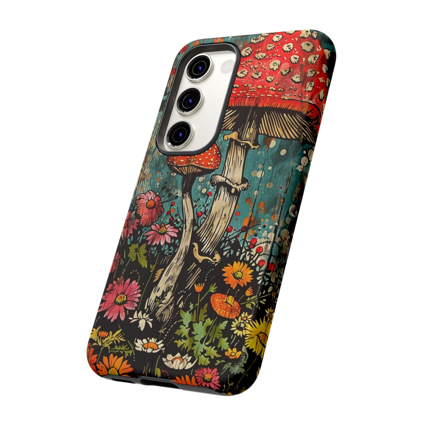 Trippy Magic Mushroom Retro Art Phone Case