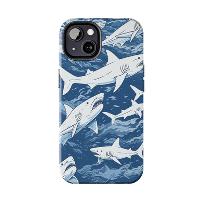 Shark Design: Dive into the Depths with an Aquatic Adventure iPhone Case