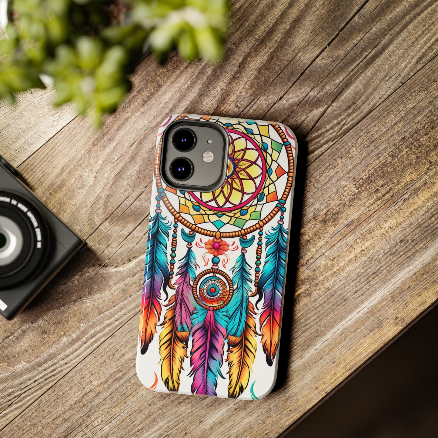 Psychedelic Native American Dreamcatcher iPhone Case | Fusion of Art and Cultural Heritage