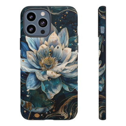 Zen Stained Glass Lotus Floral Design Phone Case