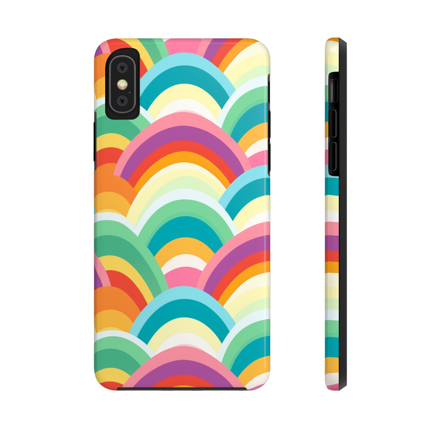 Rainbow Tough iPhone Case | Embrace Vibrant Style and Reliable Protection