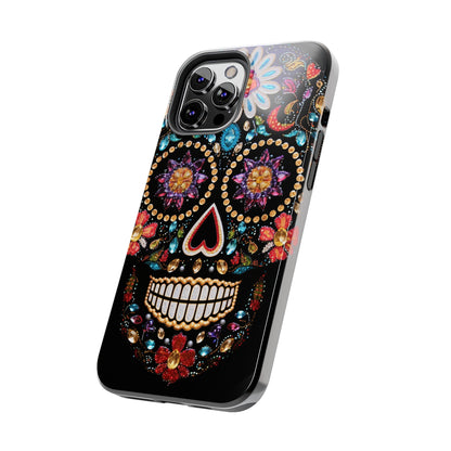 Sugar Skull iPhone Case | Dia de los Muertos Design for Apple iPhone | Halloween Aesthetic