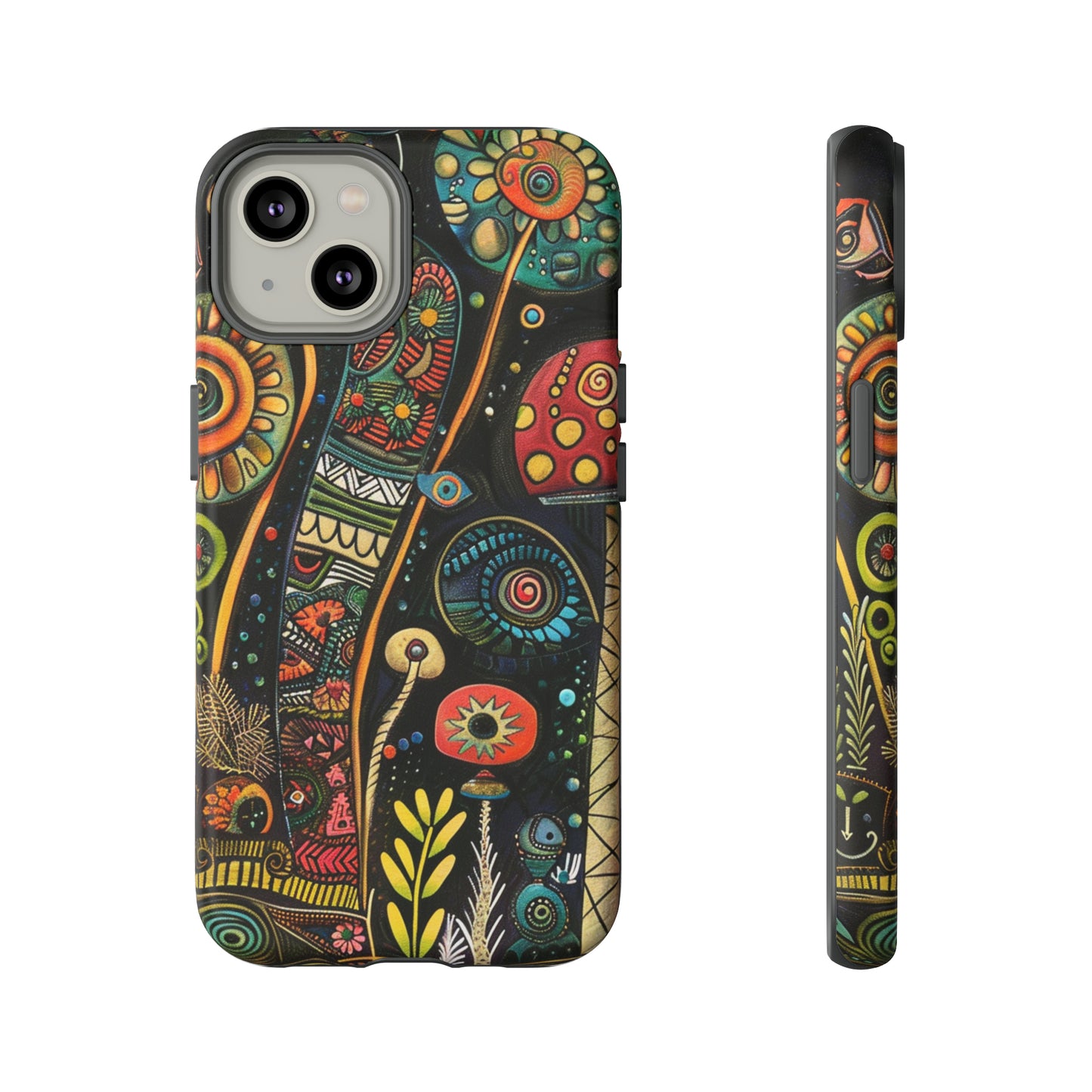 Retro 1960s Psychedelic Flowers Phone Case