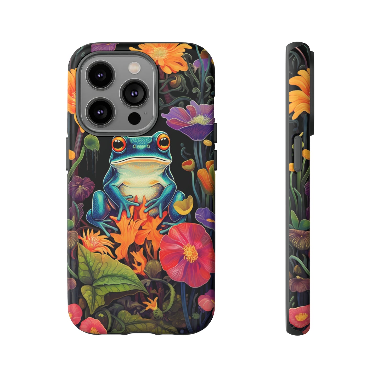 Floral Frogs Elegance Phone Case for Google Pixel, iPhone & Samsung Galaxy