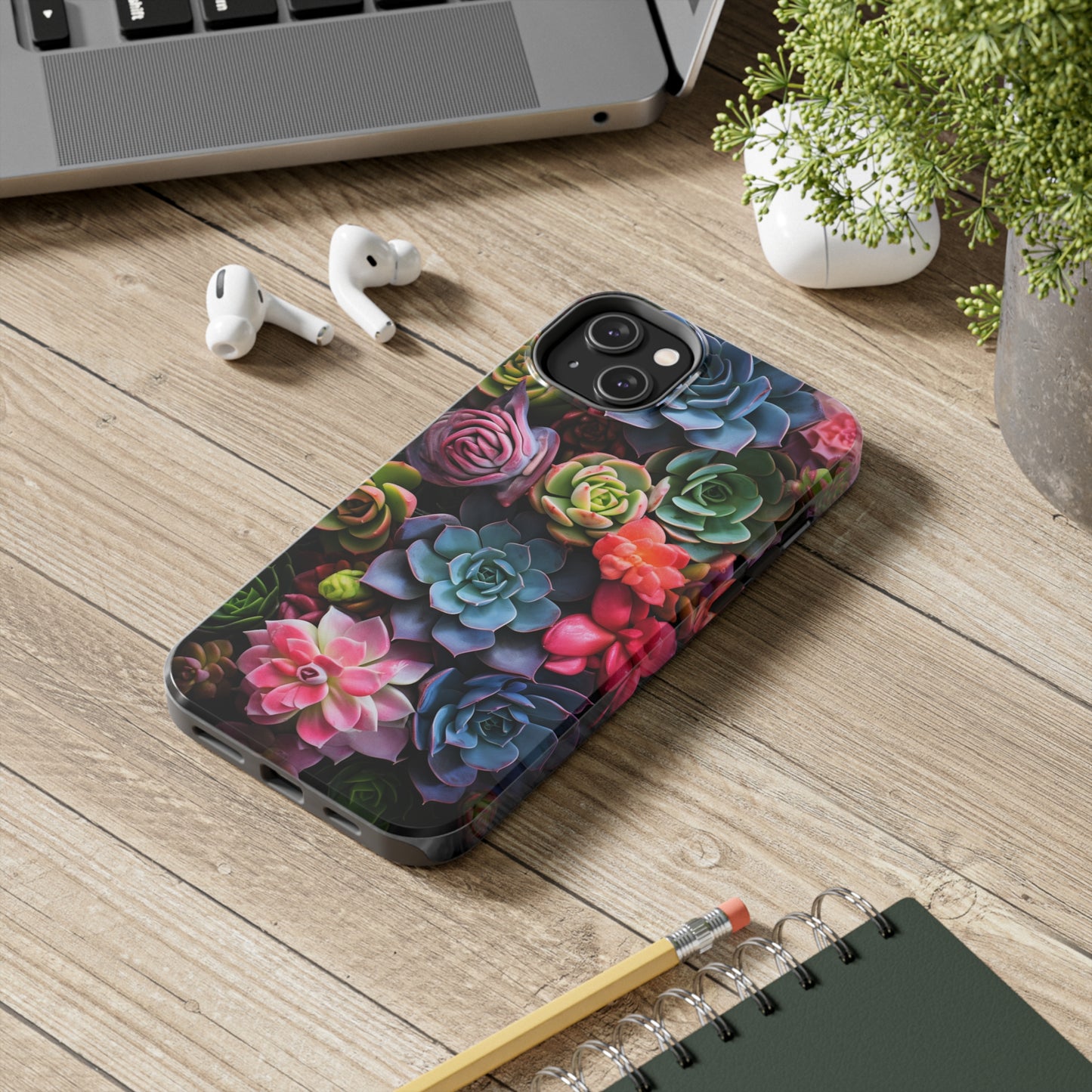 Succulent Desert Cactus Floral iPhone Case | Embrace the Beauty of Arid Elegance