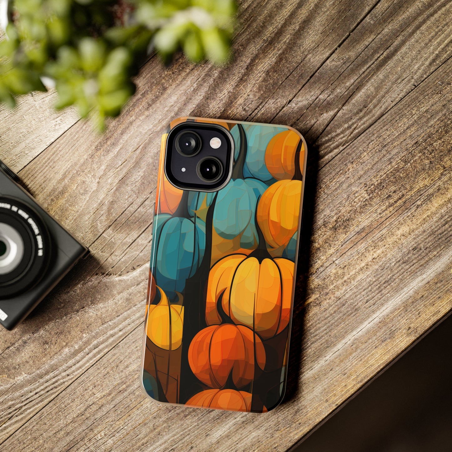 Halloween Fall Pumpkins iPhone Case | Embrace the Spooky Autumn Vibes