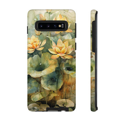 Zen Lotus Watercolor Painting iPhone 15 Case