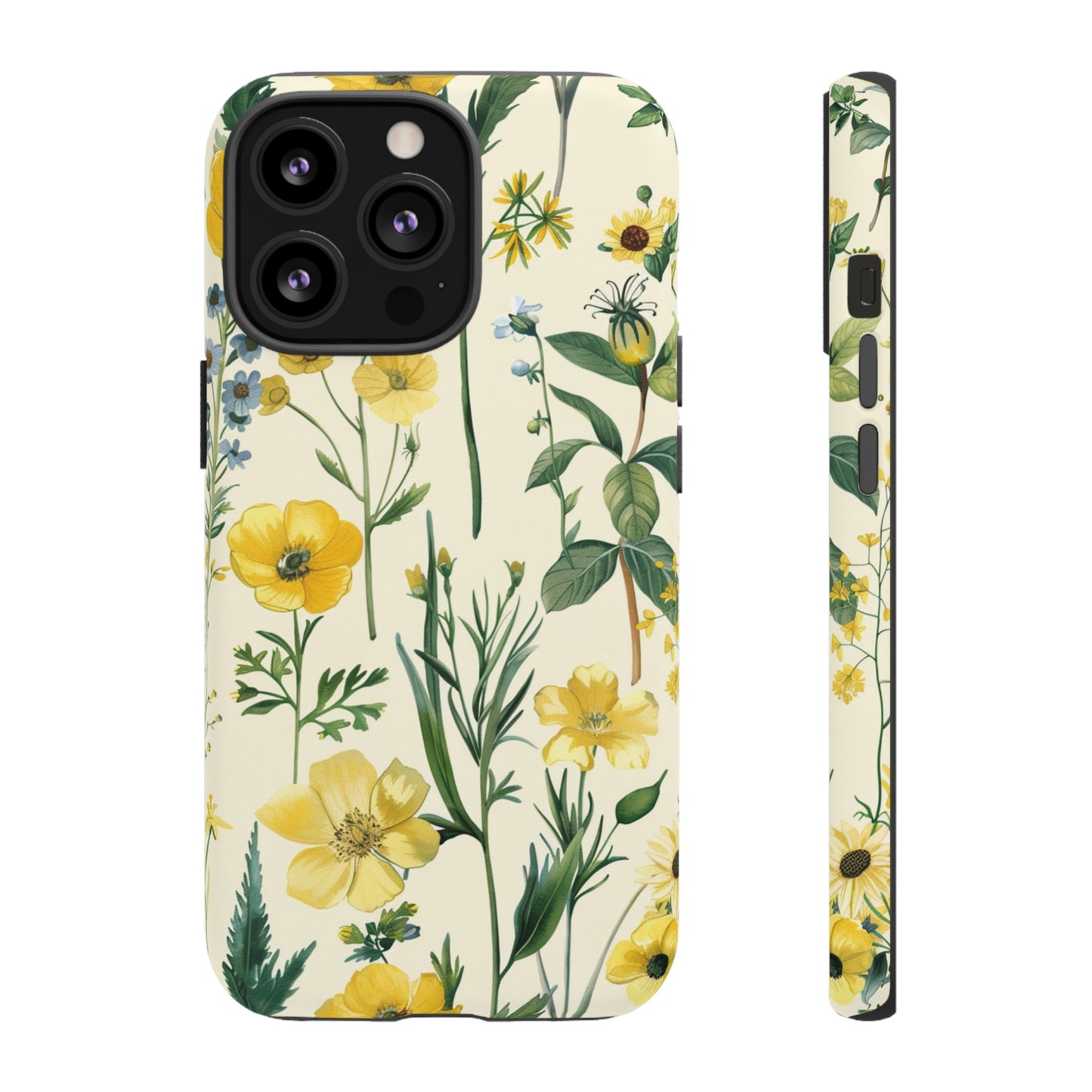 Floral Sage Yellow Wildflower Phone Case