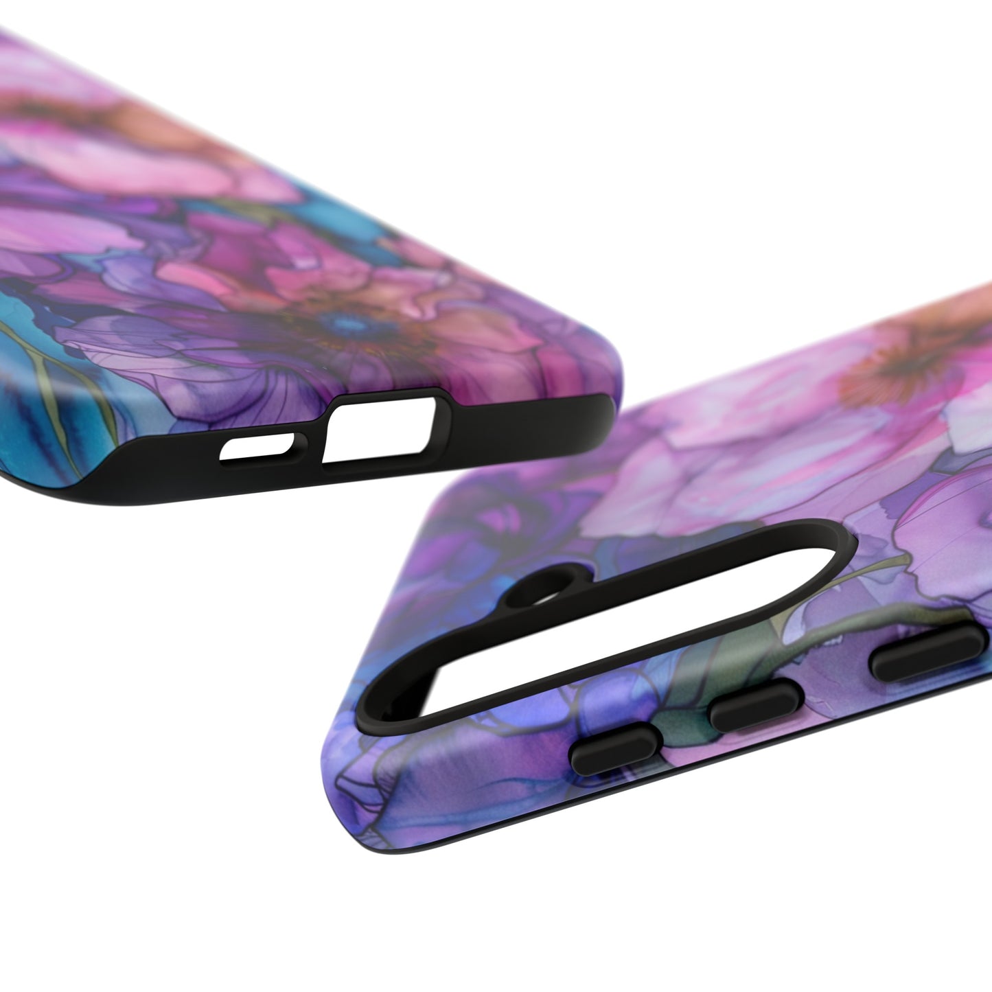 Purple Flower Stained Glass Phone Case