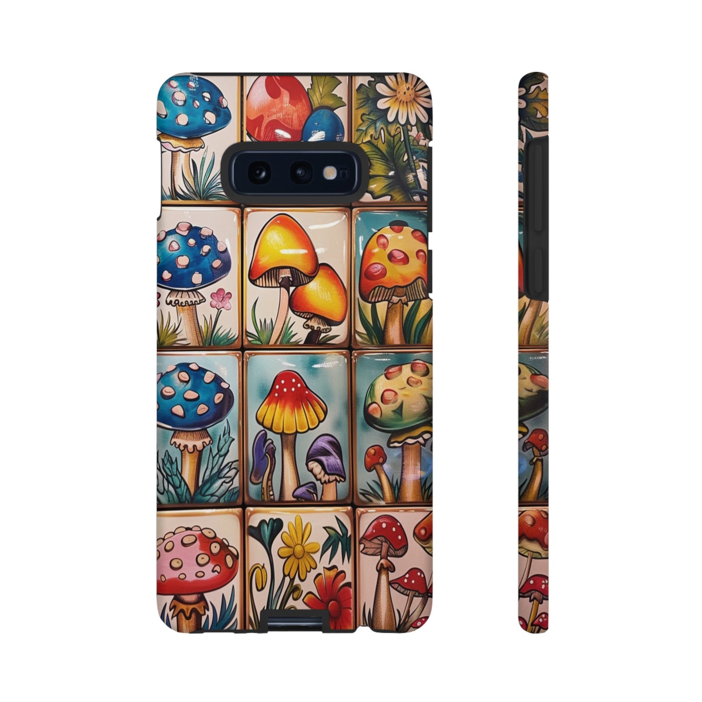 Trippy Magic Mushroom Tile  Abstract Art Phone Case