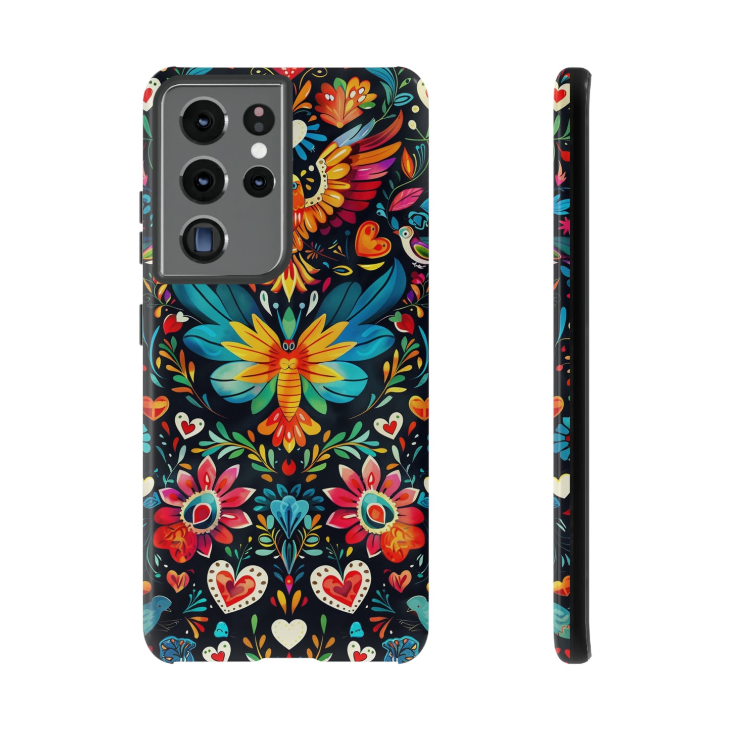 Floral Explosion Magic Hearts Phone Case