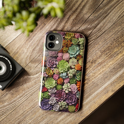 Succulent Desert Cactus Floral iPhone Case | Embrace the Beauty of Arid Elegance