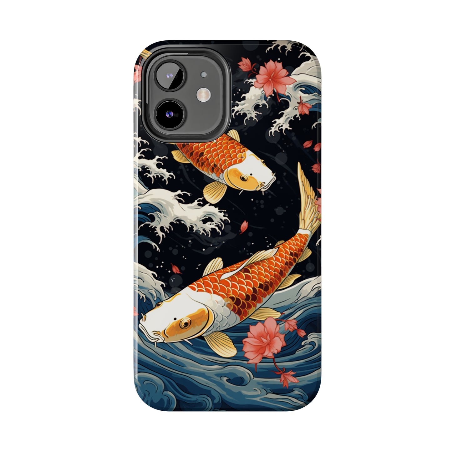 Graceful Flow: Koi Fish Inspired | Japanese Art Masterpiece iPhone Case