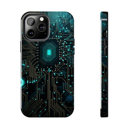 Neon Nexus: Cyberpunk Circuit Board | Futuristic Tech-Inspired iPhone Case