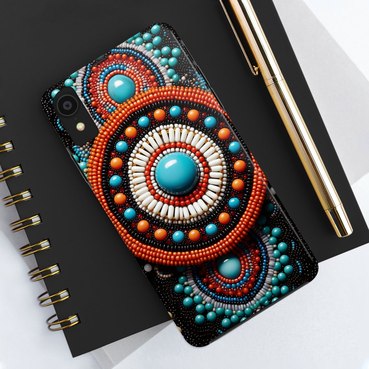 Native American Beadwork iPhone Case | Embrace Traditional Craftsmanship with Artistic Elegance