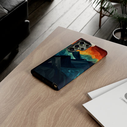 Mountain Abstract Tough Case | Embrace Nature's Beauty with a Durable Phone Case