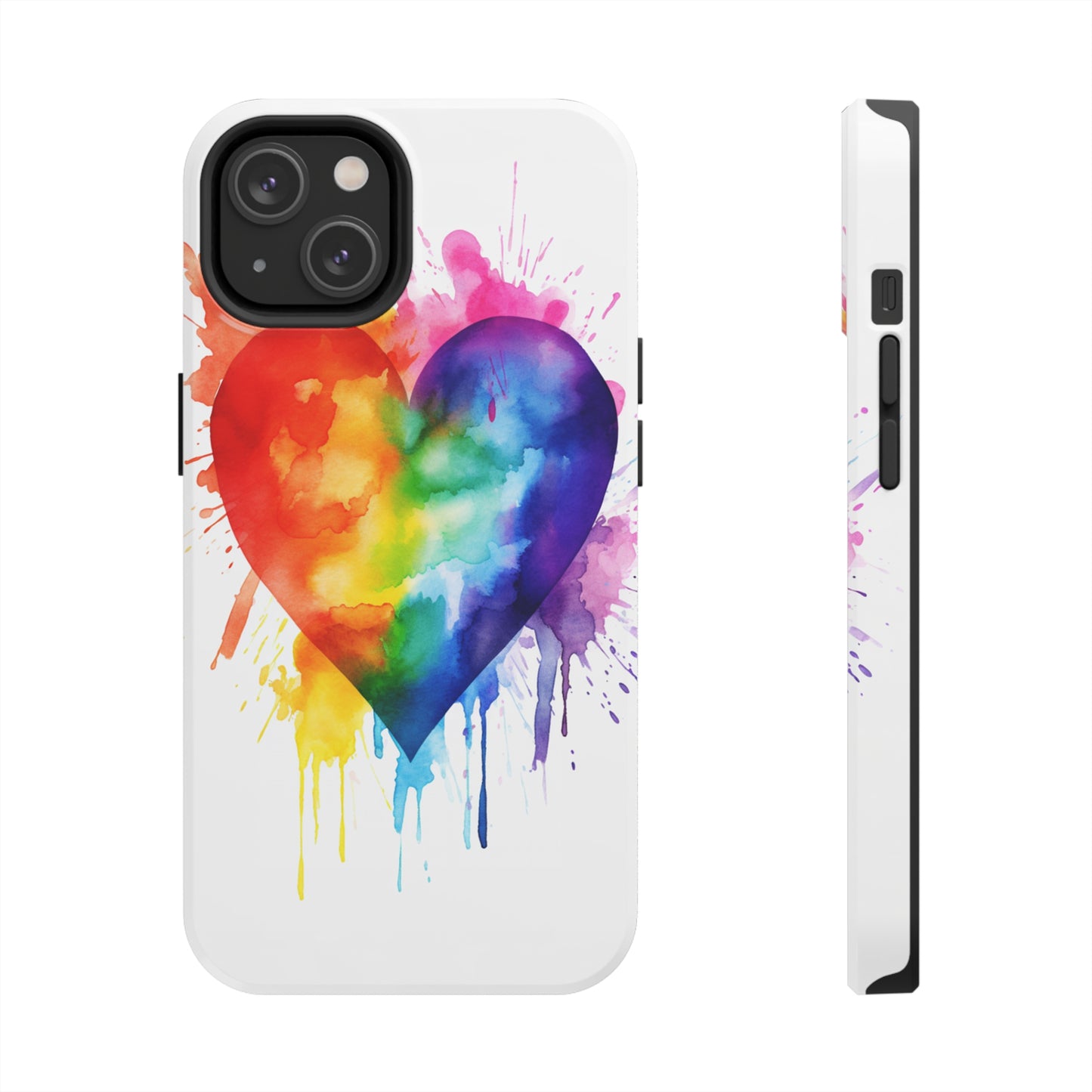 Gay Pride Rainbow Heart iPhone Case