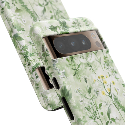 Floral Sage Green Wildflower Phone Case