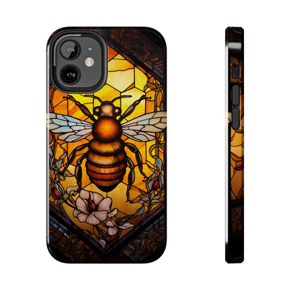 Stained glass Honey Bee iPhone Case | Embrace the Sweetness of Nature's Workers