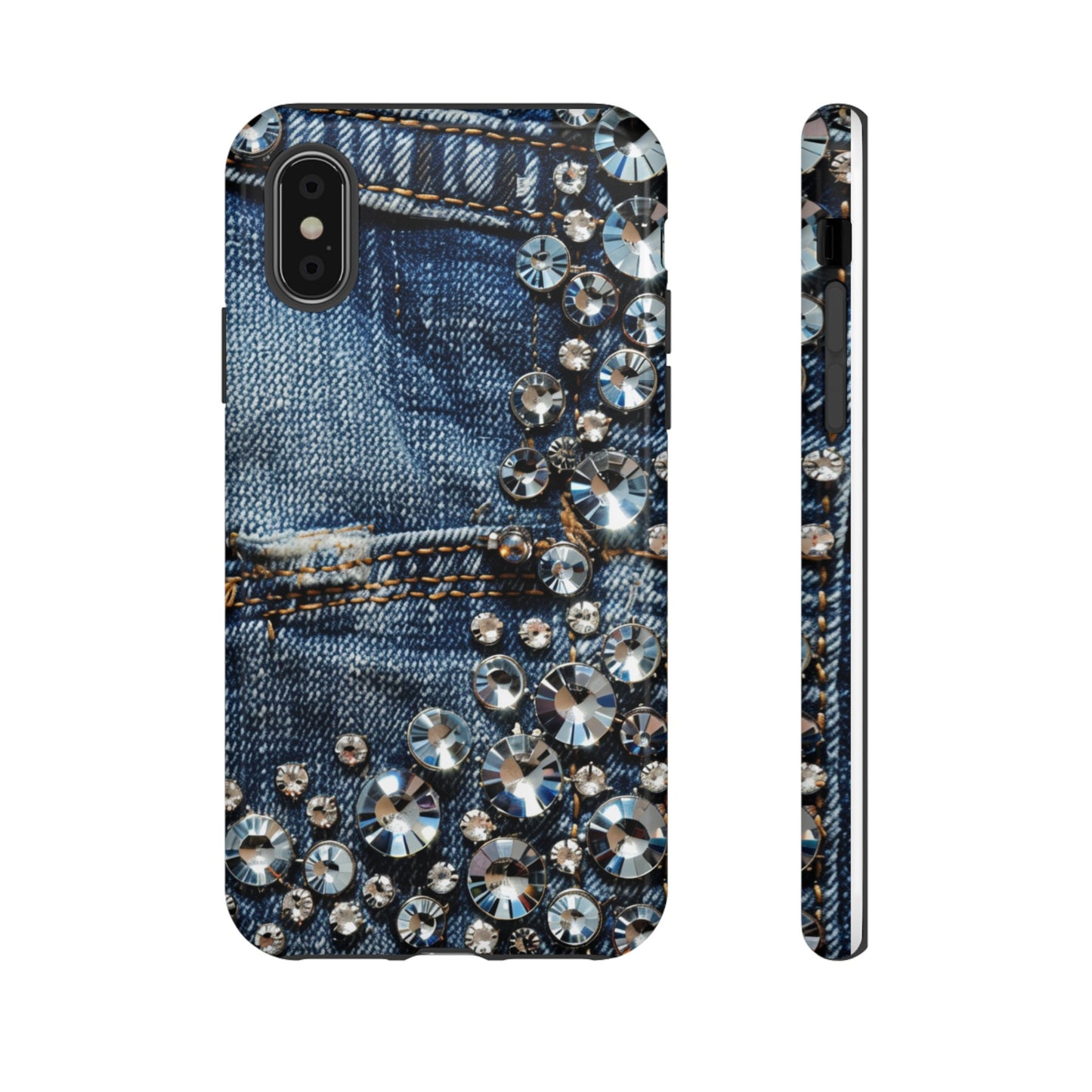 Blue Jean Queen Rhinestone Bling Phone Case