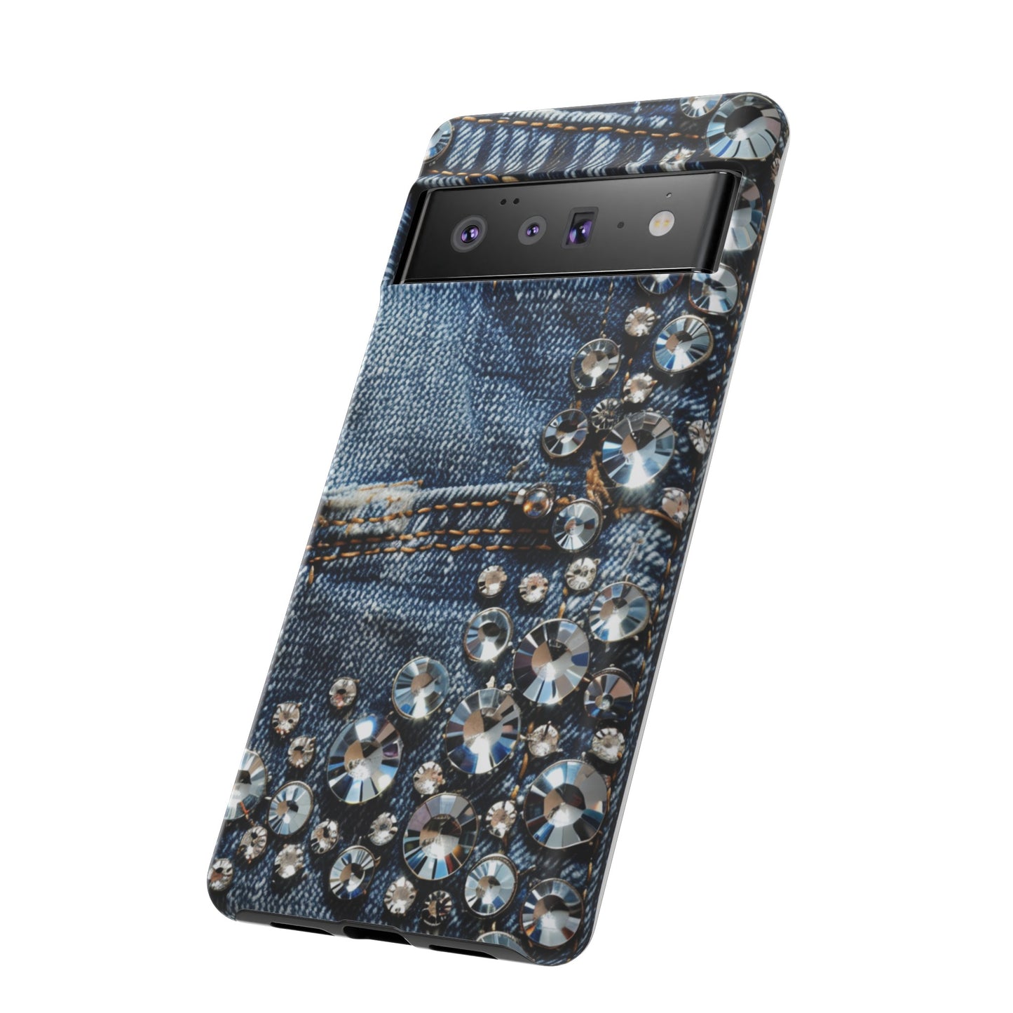 Blue Jean Queen Rhinestone Bling Phone Case