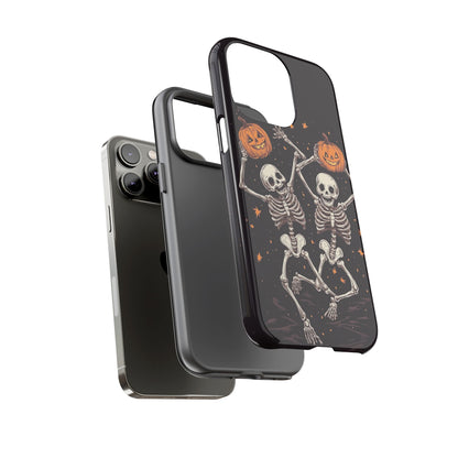 Dancing Skeletons with Jack-o'-Lanterns Phone Cover