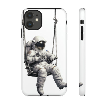 Astronaut on a Swing Phone Case