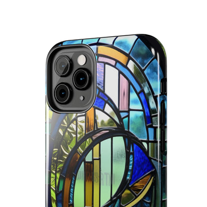 Stained Glass Floral: Art Deco Delight | Boho Chic Tough Case for iPhone & Samsung Galaxy Models