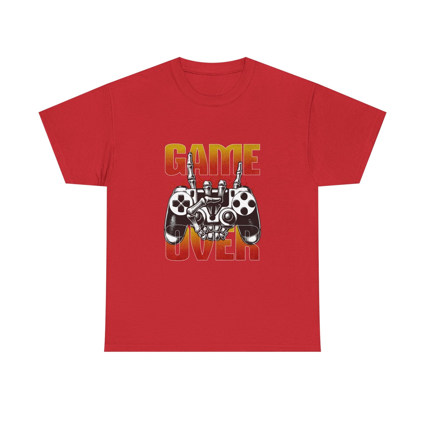 Game Over Skeleton Hand Arcade Gaming T Shirt Retro Gamer Tee
