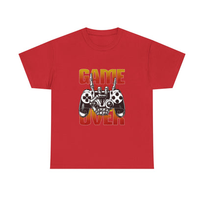 Game Over Skeleton Hand Arcade Gaming T Shirt Retro Gamer Tee