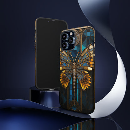 Stained Glass iPhone Butterfly Floral Aesthetic Art Nouveau