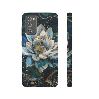 Zen Stained Glass Lotus Floral Design Phone Case