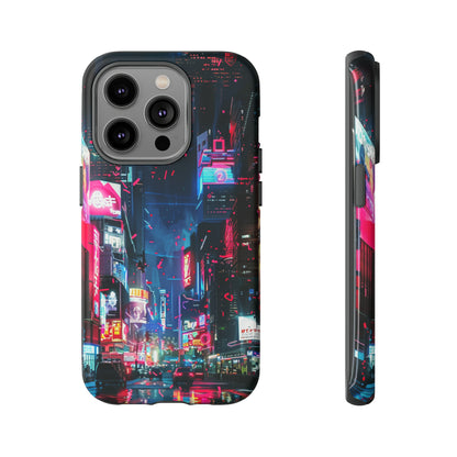 Cyberpunk Tokyo Cityscape Phone Case