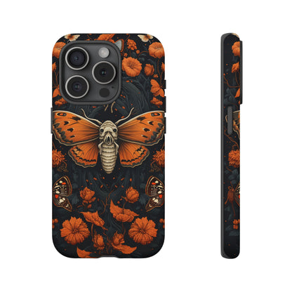 Eerie Elegance Halloween Goth Moth Phone Cover